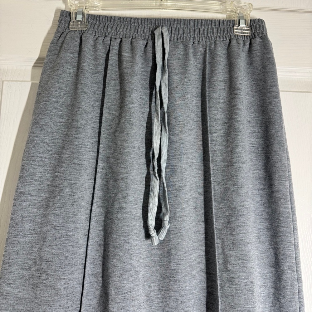 Gray Women's Knit Stretch Maxi Skirt size M - Picture 4 of 8